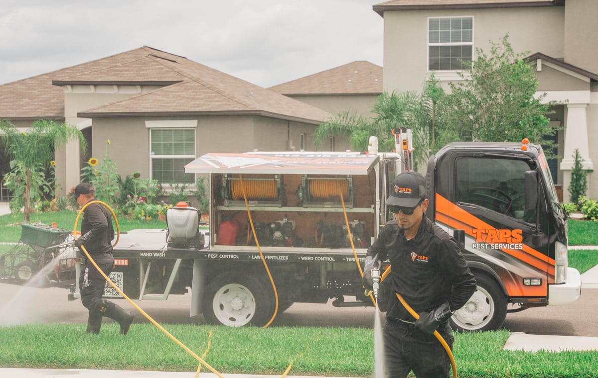 Taps Pest Services technician providing pest control in Clearwater, FL