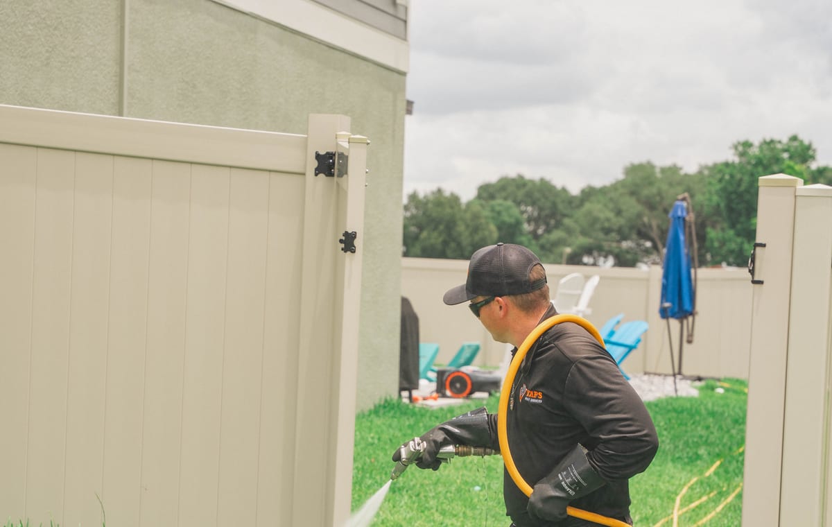 Taps Pest Services technician providing pest control in Palmetto, FL