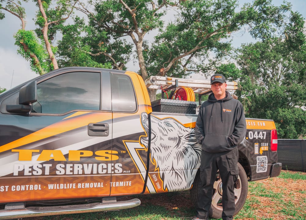 Taps Pest Services technician providing pest control in San Antonio, FL