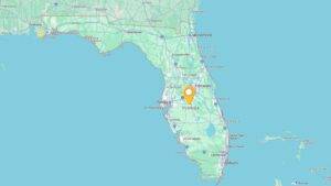 Map of Florida highlighting service areas covered by Taps Pest Control.