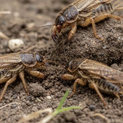 Riverview mole crickets lawn